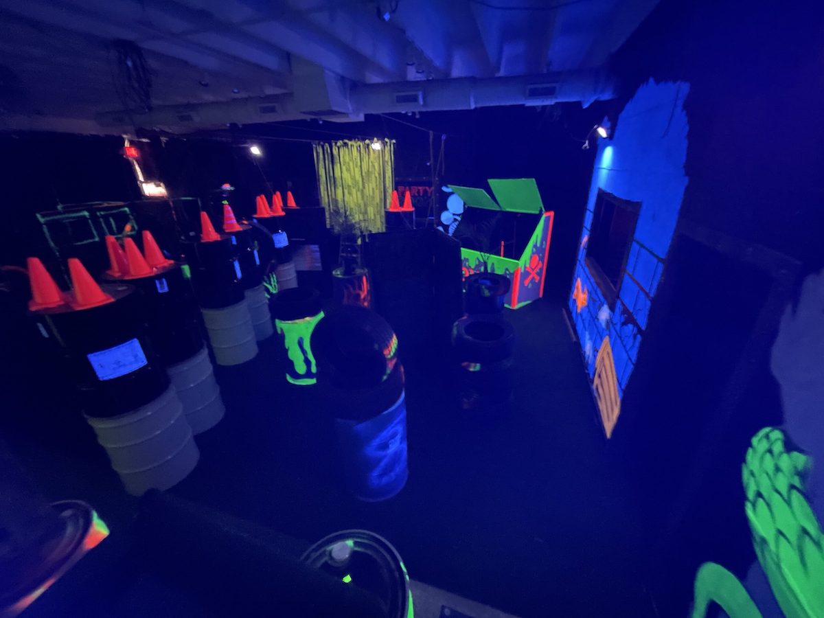 Laser Tag Arena Glow at BMAZ the adventure zone in Black Mountain NC